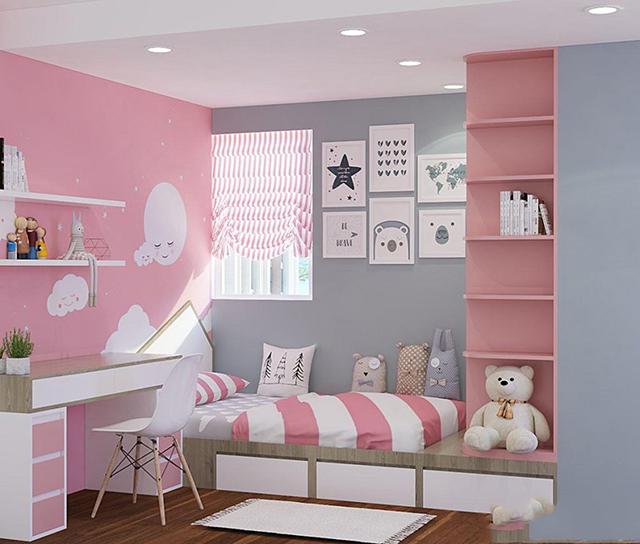 10 Mẫu thiết kế phòng ngủ bé gái ĐẸP, MỘNG MƠ