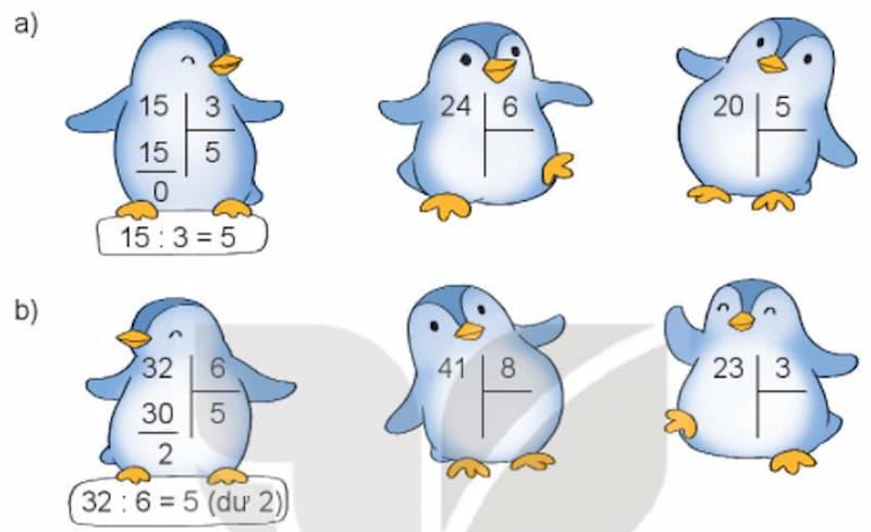 Toán lớp 3 phép chia có dư: cách làm và bài tập