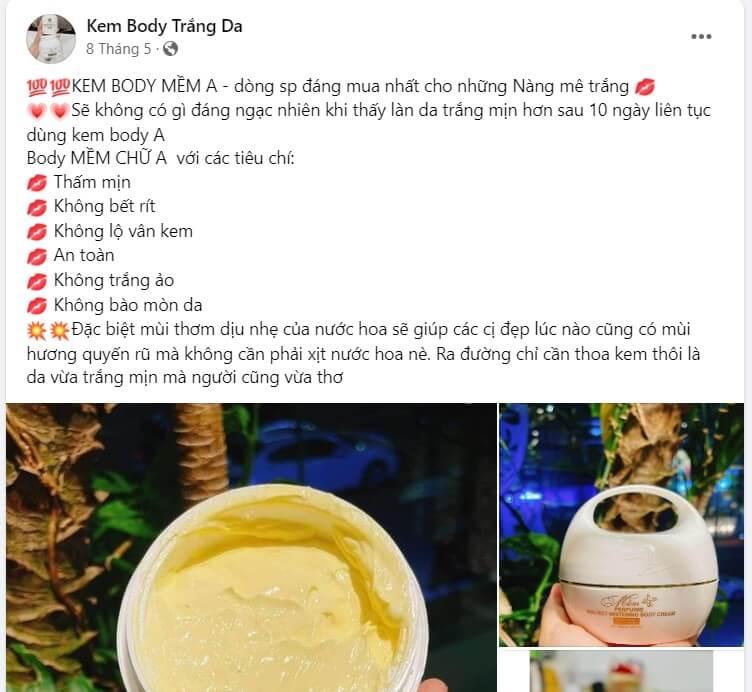 99+ Caption Stt Quảng Cáo Kem Body hút khách nhất 2024