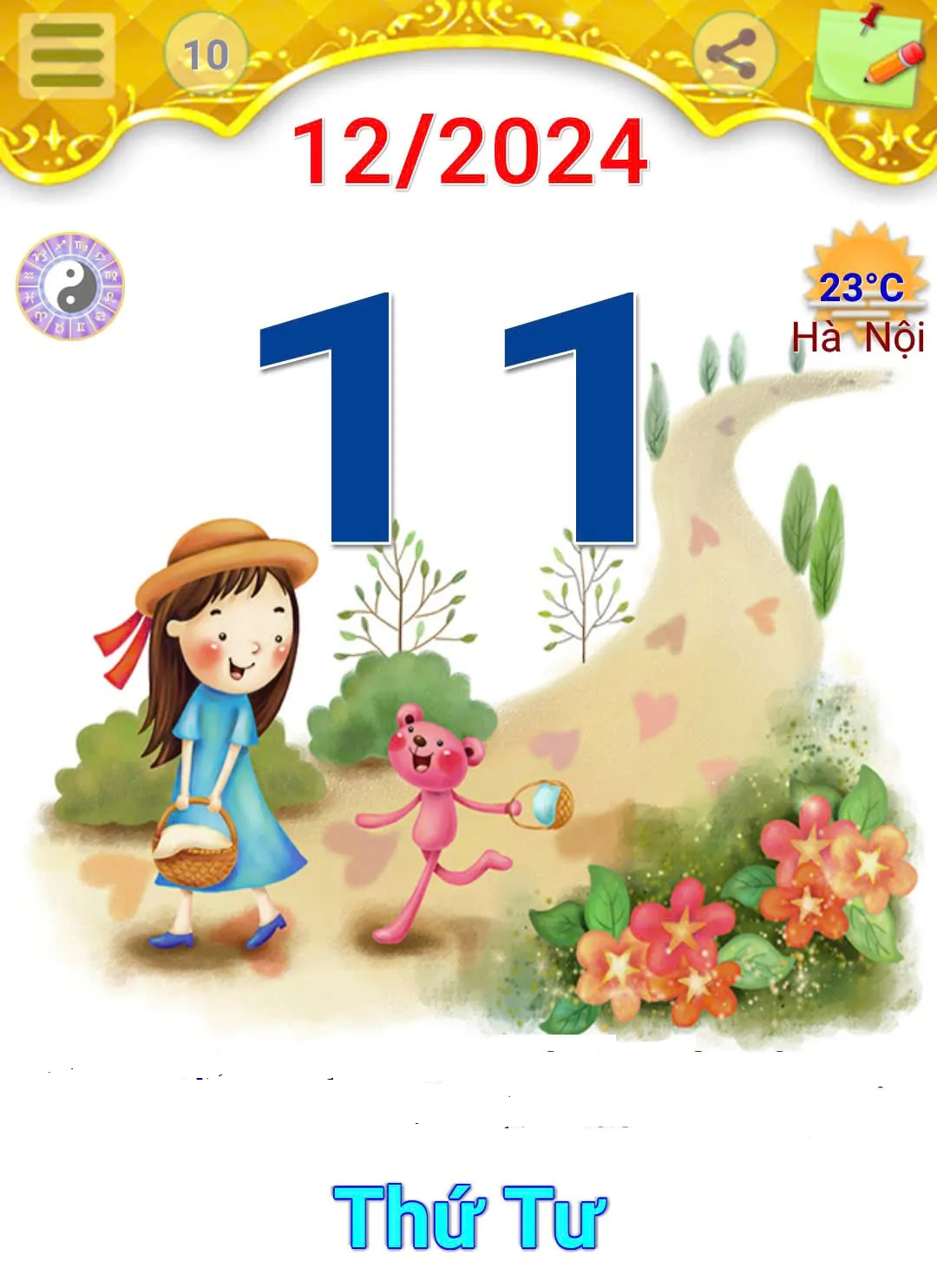 Lịch âm 11/12 chính xác nhất, lịch vạn niên ngày 11/12/2024