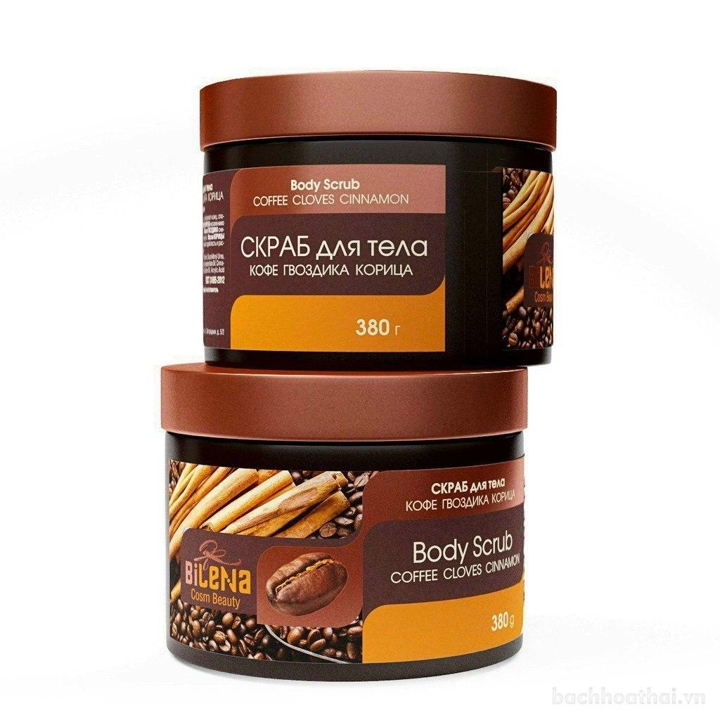 Tẩy tết bào chết quế hồi Body Scrub Coffee Cloves Cinnamon Nga