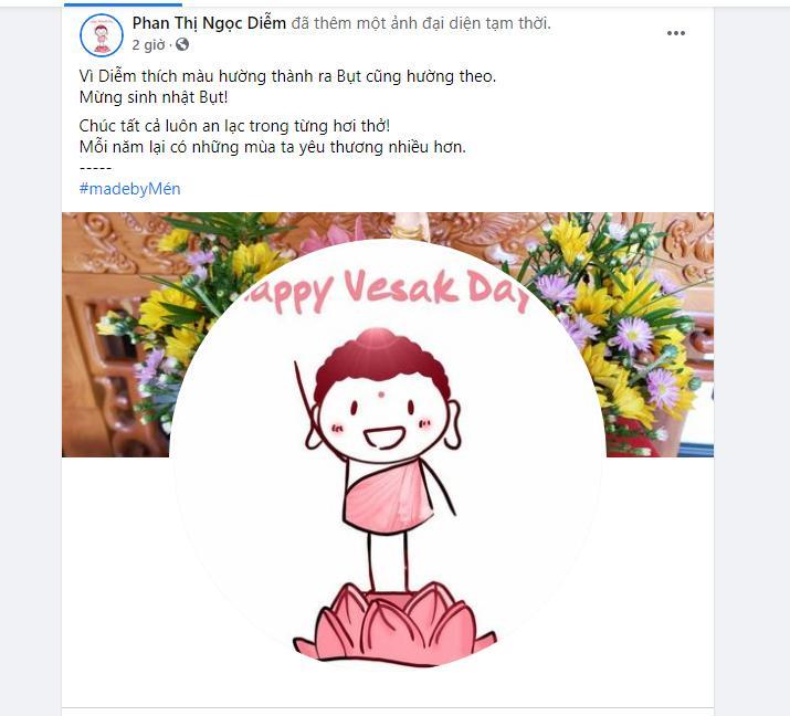 Bạn trẻ thay đổi hình đại diện trên facebook Kính mừng Phật đản Phật lịch 2565