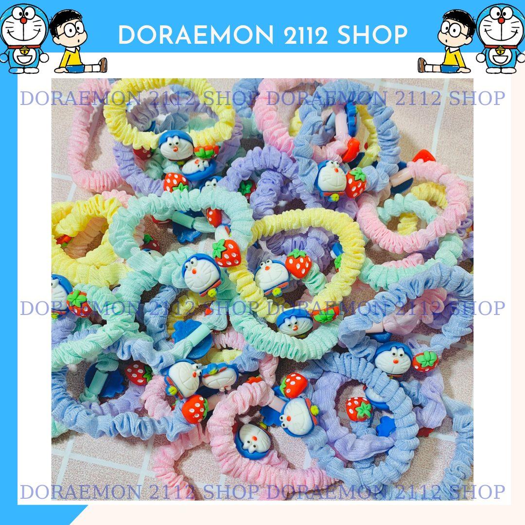 Cột tóc vải Doraemon dễ thương nhiều màu sắc