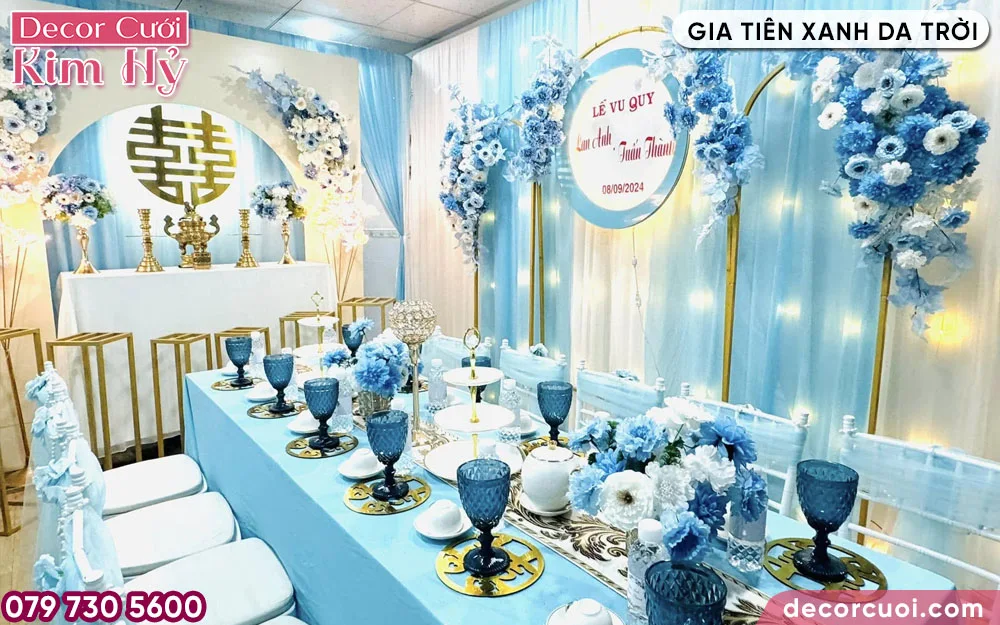 25+ mẫu trang trí gia tiên màu xanh da trời đẹp giá từ 3tr5