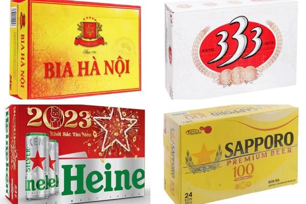 Tổng hợp các loại bia trong nước và nhập khẩu hiện nay