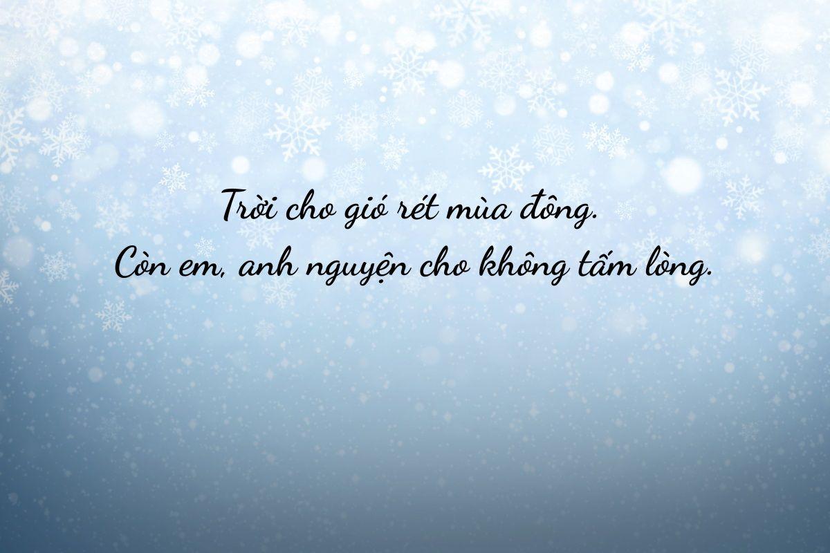 999+ STT mùa đông caption mùa đông thả thính, hài hước và tâm trạng về mùa đông