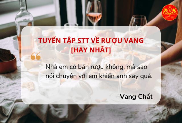 Tuyển chọn Stt về rượu vang ý nghĩa nhất, hay nhất #2025