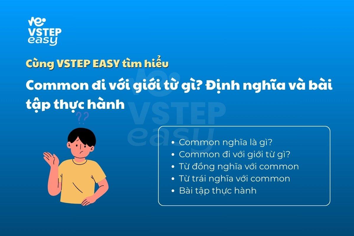 Common đi với giới từ gì? Định nghĩa và bài tập thực hành