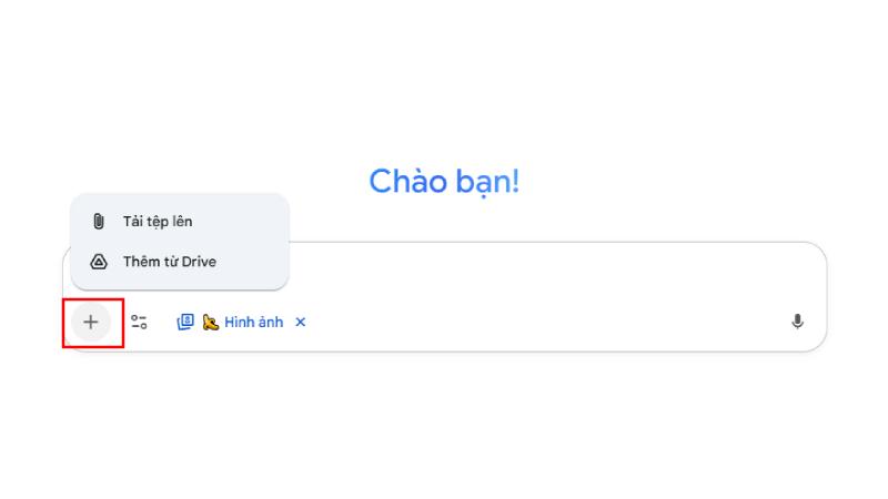 Tải hình ảnh cá nhân lên Gemini