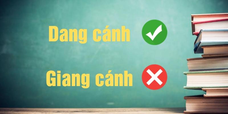 Giang cánh hay dang cánh là đúng chính tả tiếng Việt?