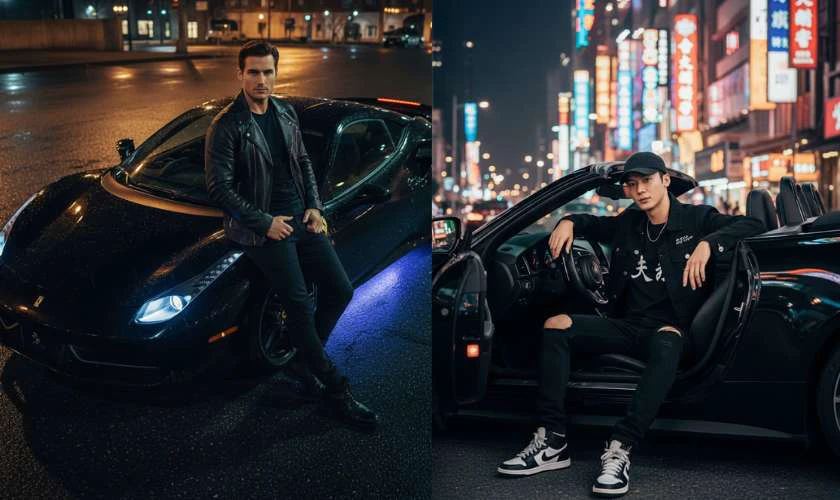 Câu lệnh ghép ảnh xe hơi, xế xịn trên Gemini cực ngầu