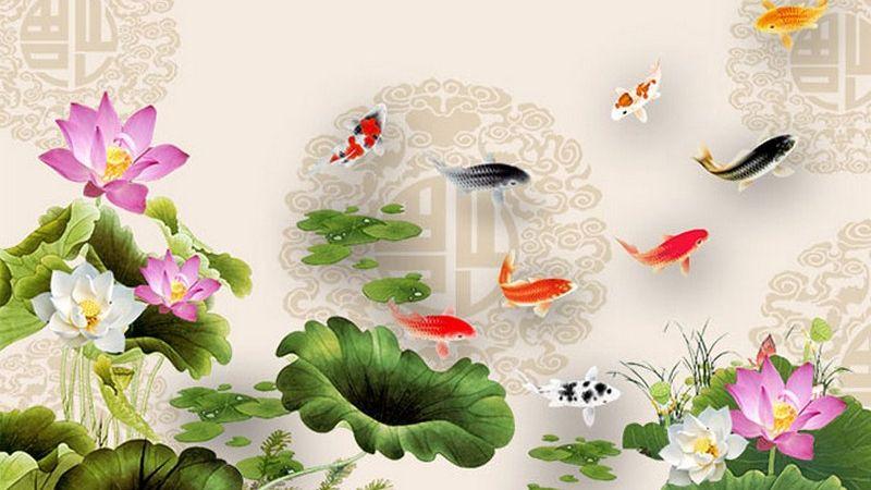 99+ Hình nền cá chép hoa sen full HD 4K dành cho điện thoại, máy tính