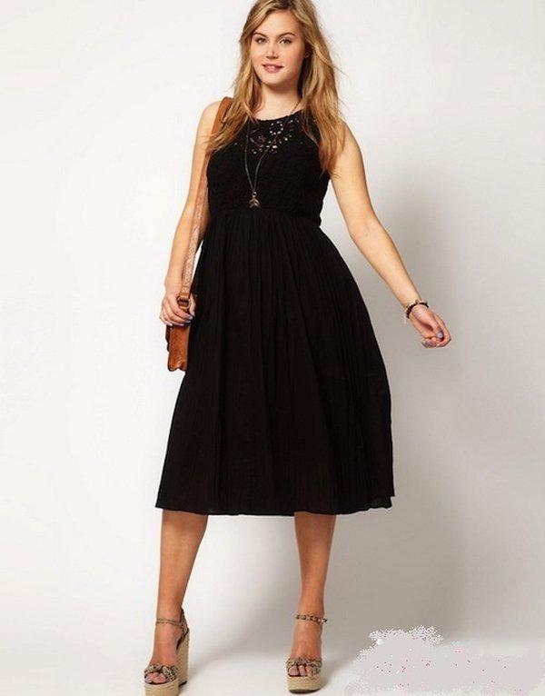 Chọn đầm chữ A cho nàng mập tự tin xuống phố