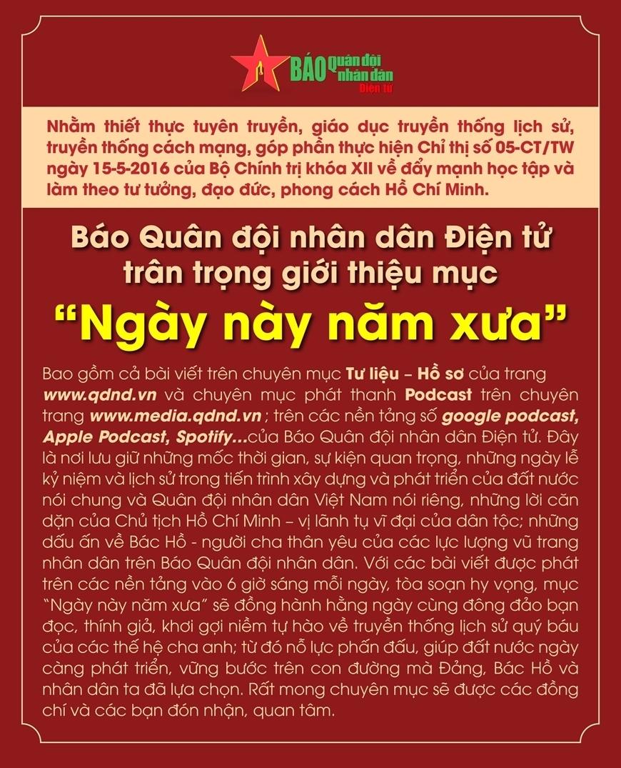 Vì sao 25-10-1945 là ngày truyền thống của tình báo quốc phòng?