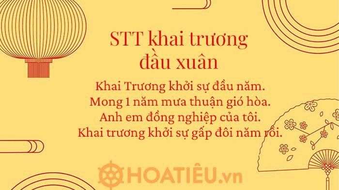 STT khai xuân cửa hàng