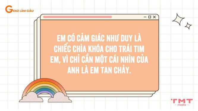 103+ Câu thả thính tên Duy hay, hài hước, lãng mạn, bắt trend