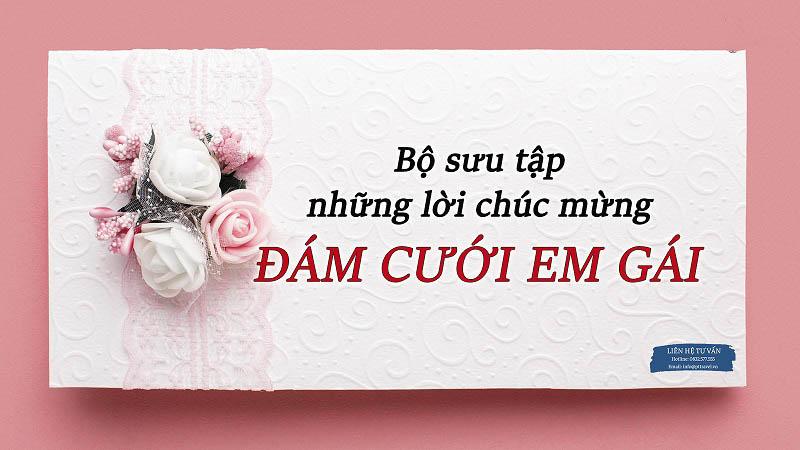 Câu Lời chúc mừng đám cưới em gái đi lấy chồng ý nghĩa