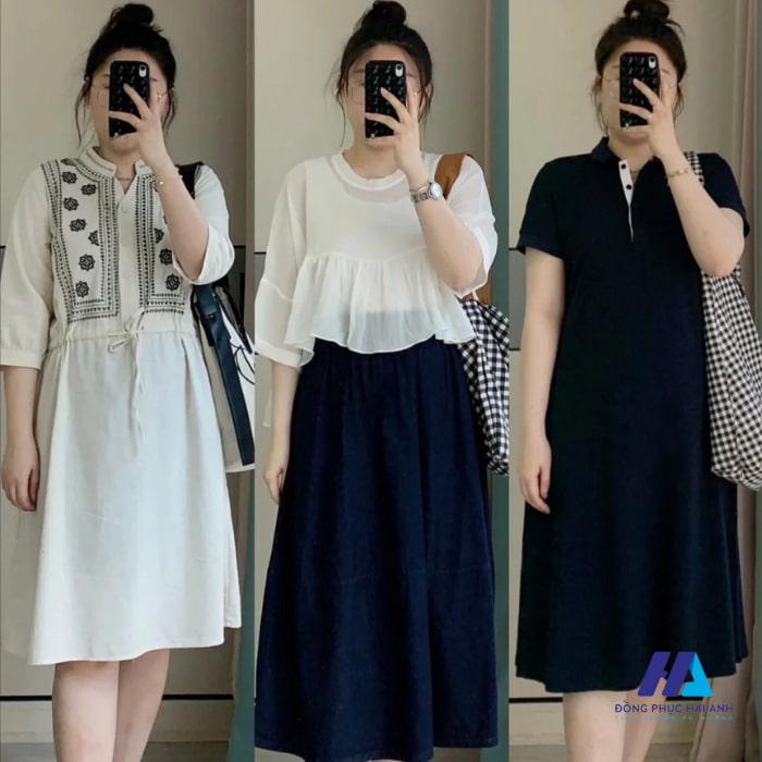 20+ Mẫu Váy Cho Người Béo Bụng Chân To Oversize Lên Đến 70Kg