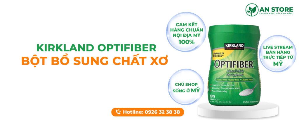 Kirkland Optifiber – Bột Bổ Sung Chất Xơ Của Mỹ, Hàng Chuẩn Nội Địa Mỹ 100%