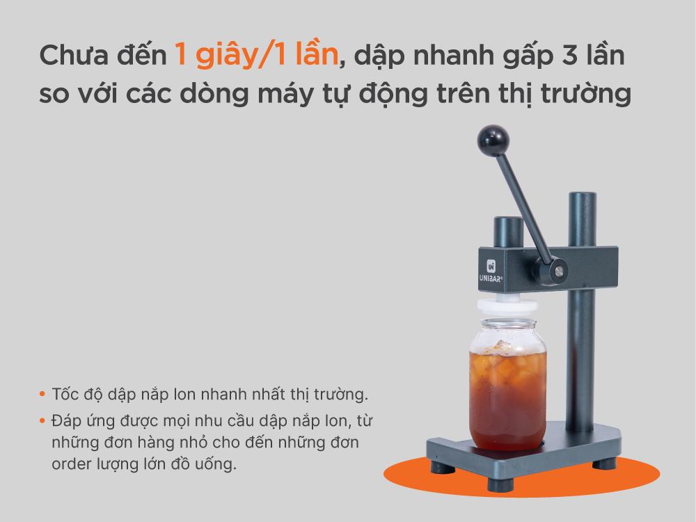 Máy dập nắp lon Unibar UB-1S - ảnh 1