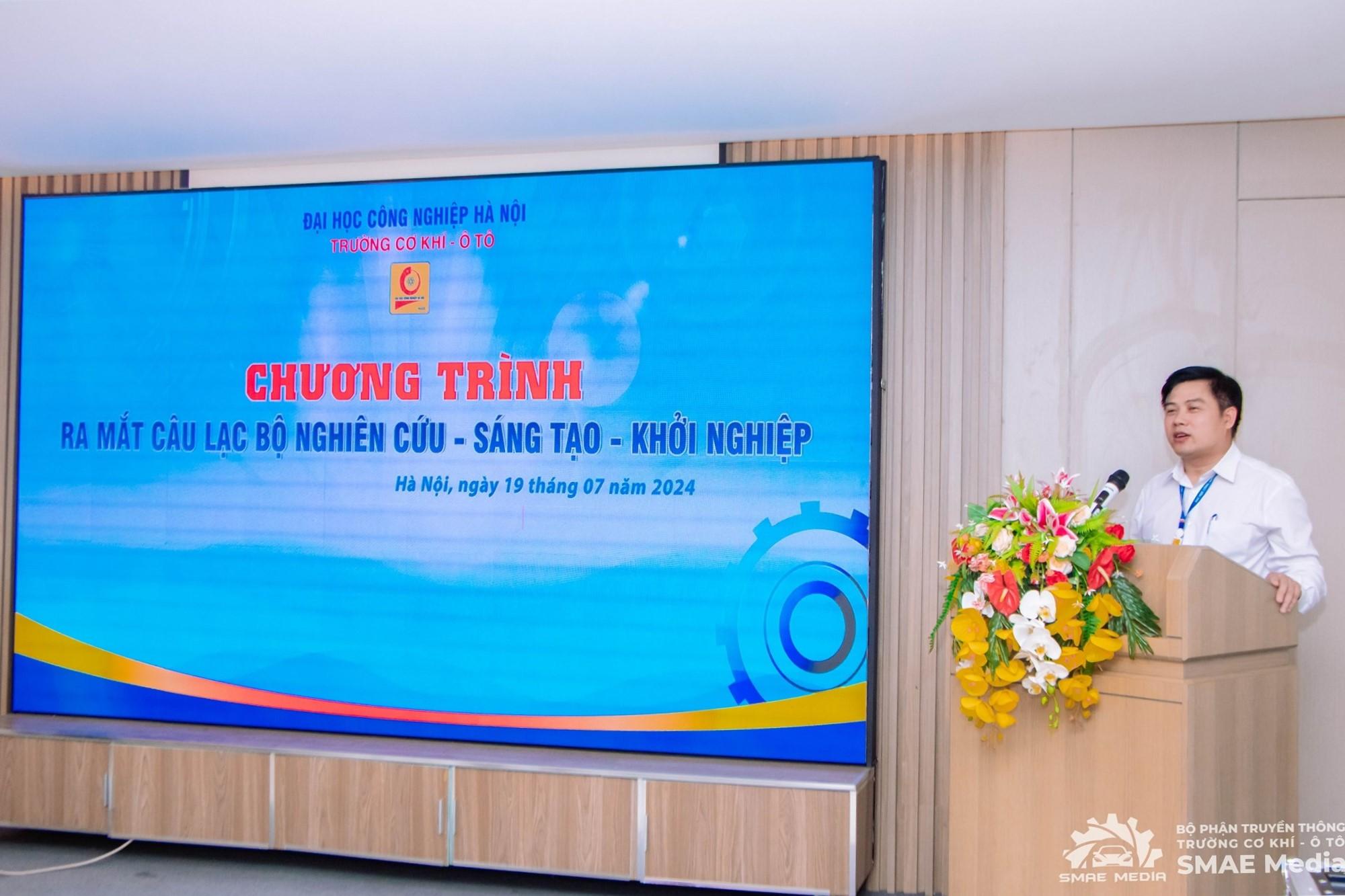 Trường Cơ khí – Ô tô ra mắt Câu lạc bộ Nghiên cứu – Sáng tạo – Khởi nghiệp