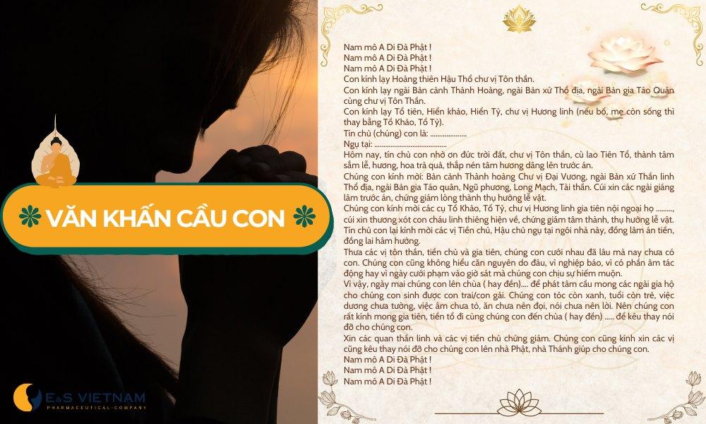 Văn khấn cầu con trai, con gái linh nghiệm tại nhà và ở chùa