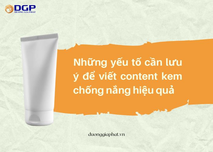Các mẫu content kem chống nắng tăng chuyển đổi và 6 dạng content hiệu quả