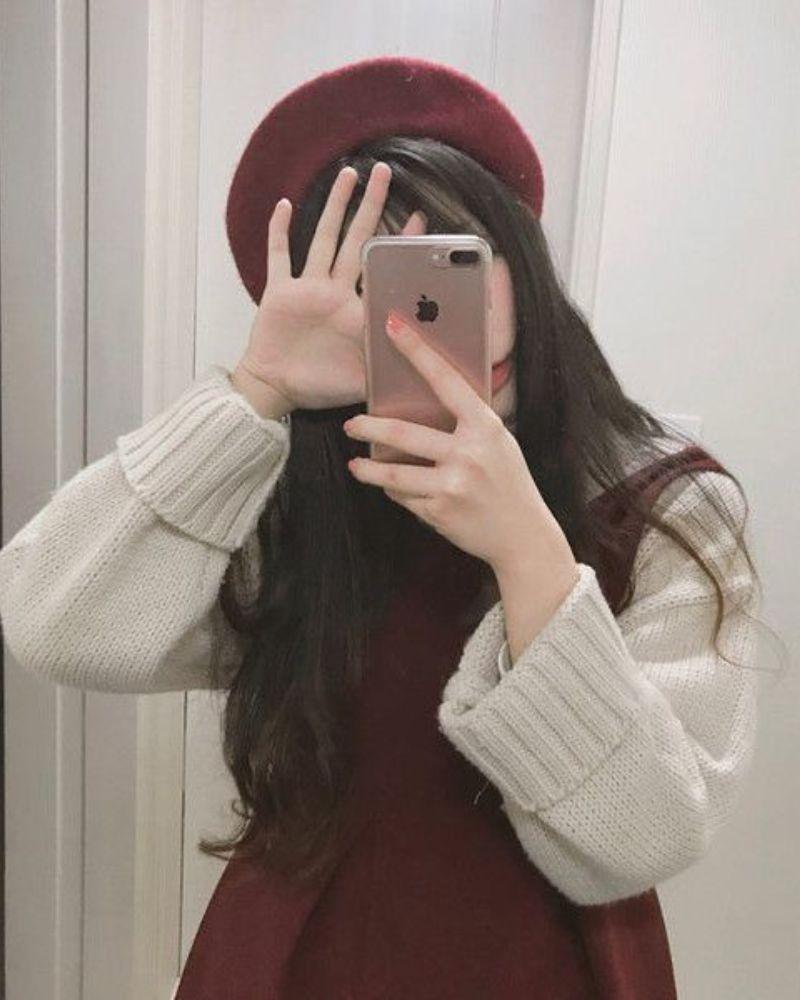 37+ hình gái xinh che mặt ảnh avatar đẹp cho con gái cute