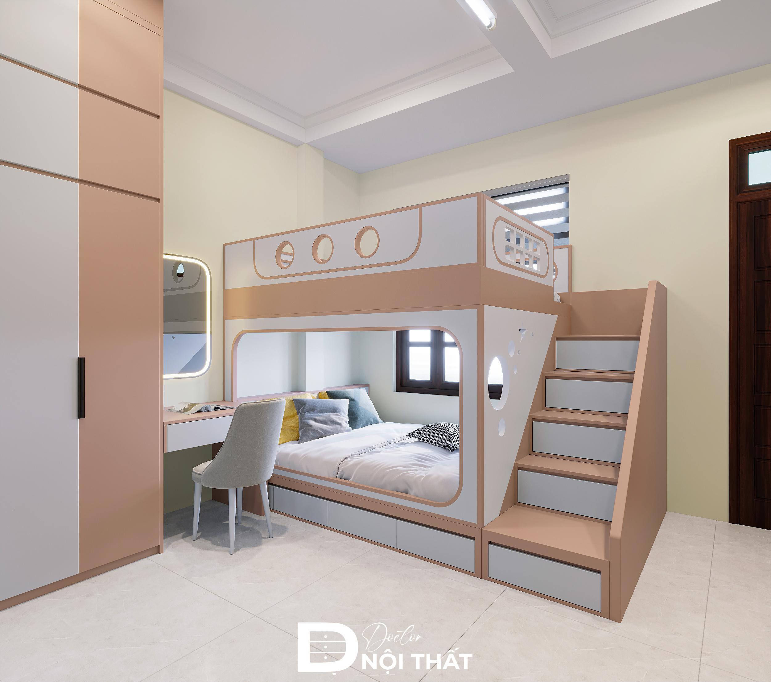 70+ Mẫu thiết kế phòng ngủ cho bé gái​ đẹp, hiện đại, dễ thương