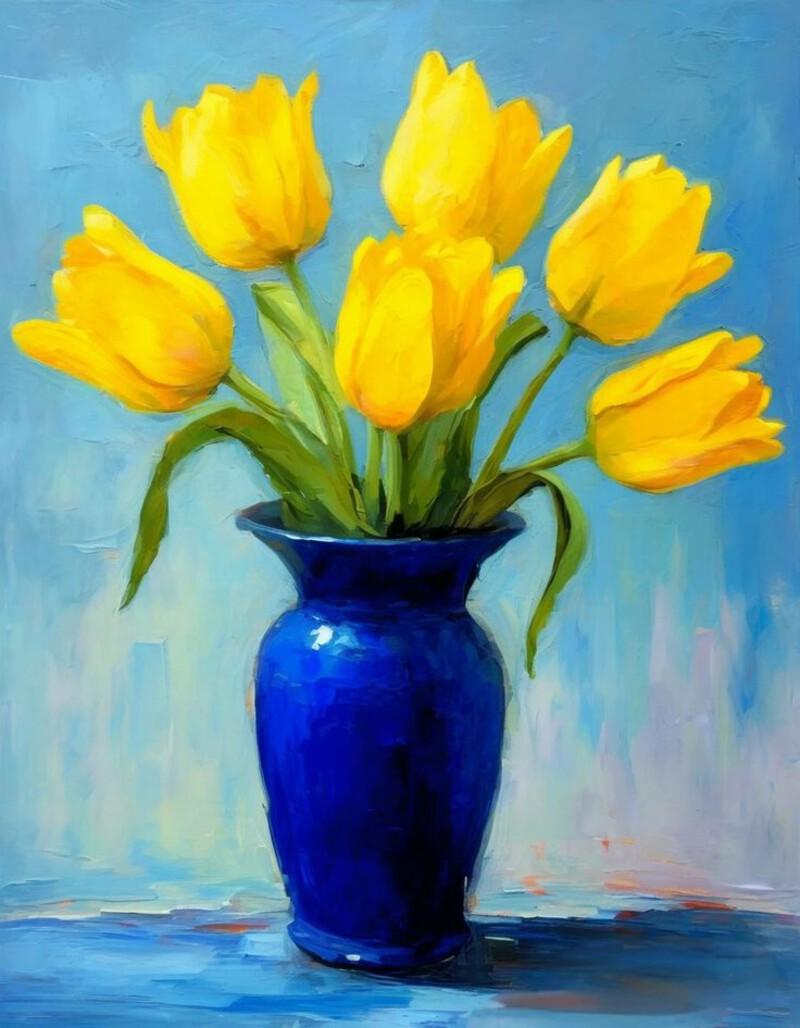 Bộ sưu tập 109+ mẫu vẽ tranh tĩnh vật hoa tulip đẹp nhất