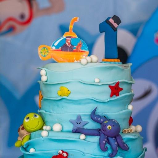Bánh Sinh Nhật Màu Xanh Dương Cute: Xu Hướng Ngọt Ngào Dễ Thương