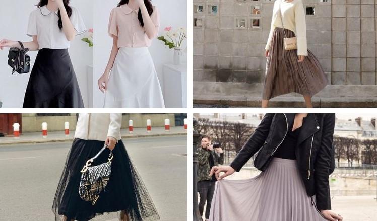 25+ Cách Phối Đồ Với Chân Váy Xòe Dài Cho Phong Cách Thanh Lịch
