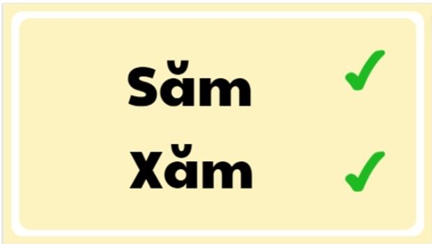 Săm hay xăm đúng chính tả?