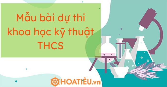 Mẫu bài dự thi khoa học kỹ thuật THCS 2025