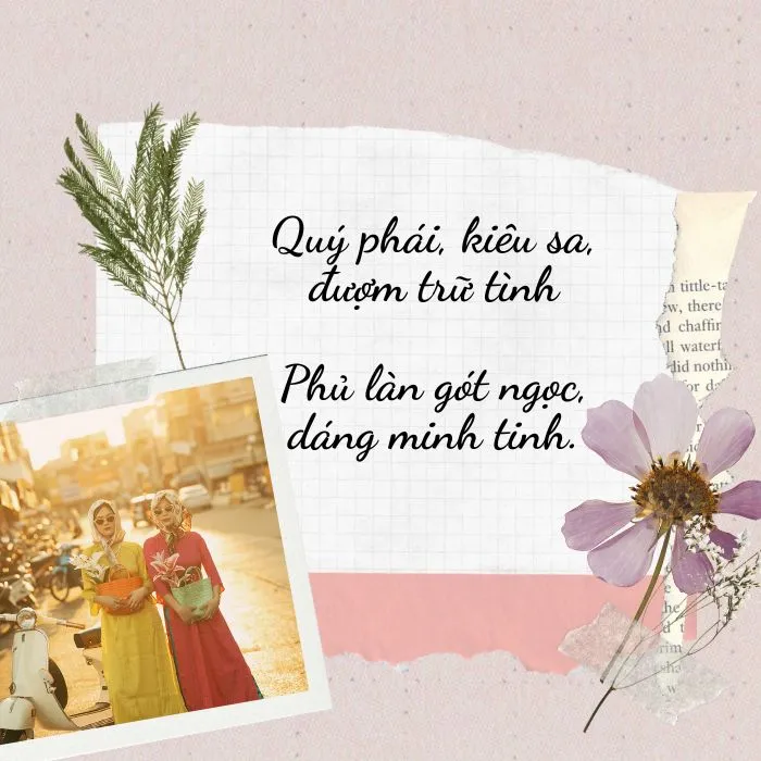 100+ cap áo dài Tết ý nghĩa, stt đăng ảnh áo dài Tết hài hước