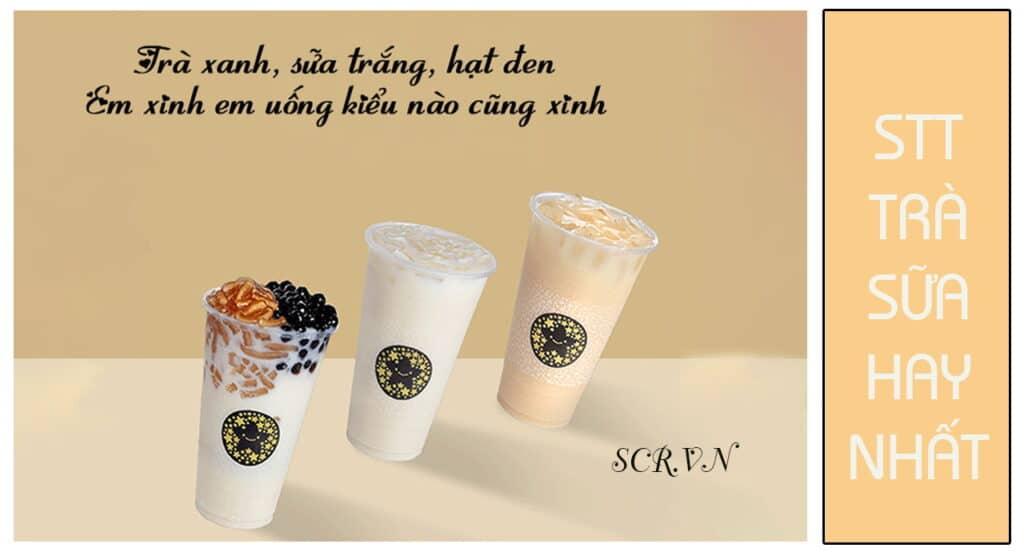 Những mẫu stt quảng cáo trà sữa hấp dẫn