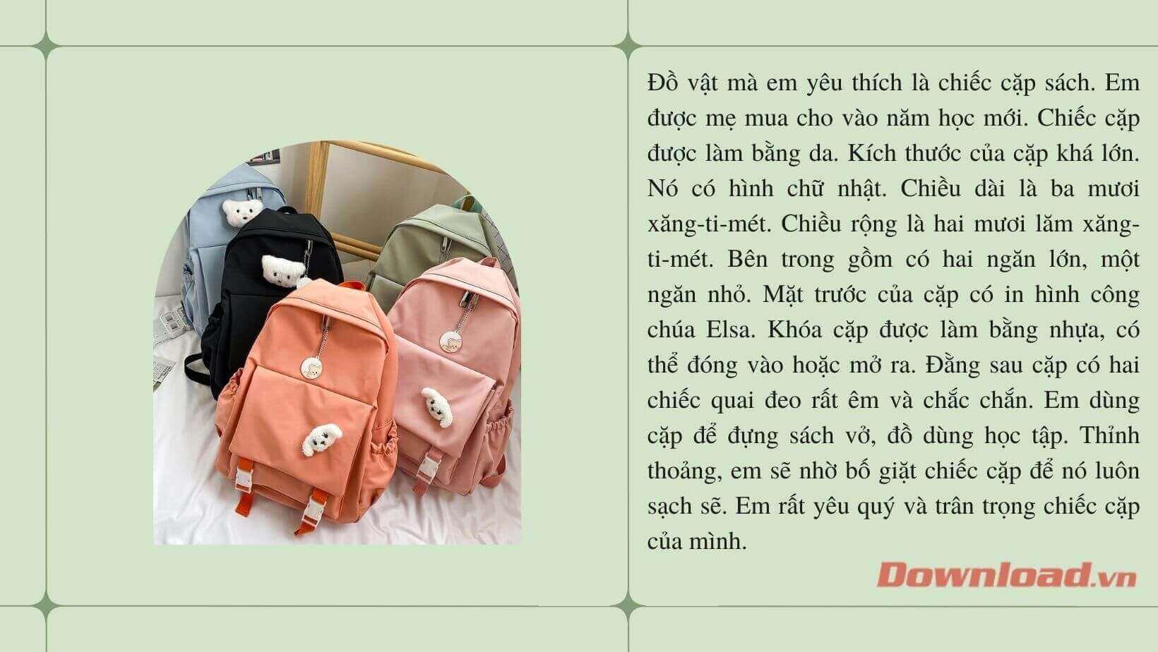 Viết đoạn văn tả một đồ vật em yêu thích                               Dàn ý & 38 đoạn văn mẫu lớp 3