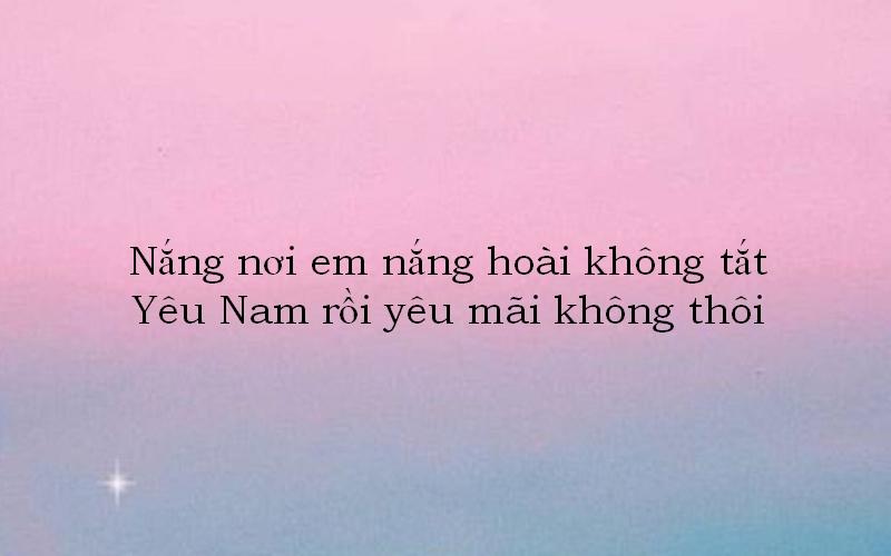 Chùm thơ thả thính tên Nam ngắn gọn, hài hước nhất