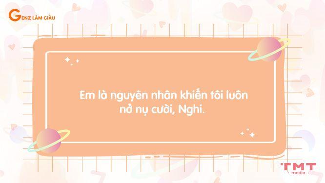 câu thả thính tên Nghi