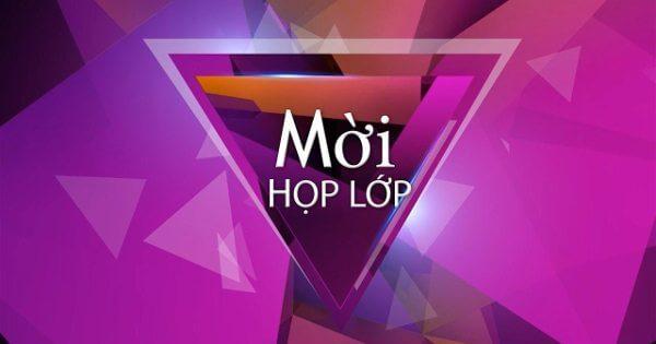 Những mẫu thông báo họp lớp hài hước