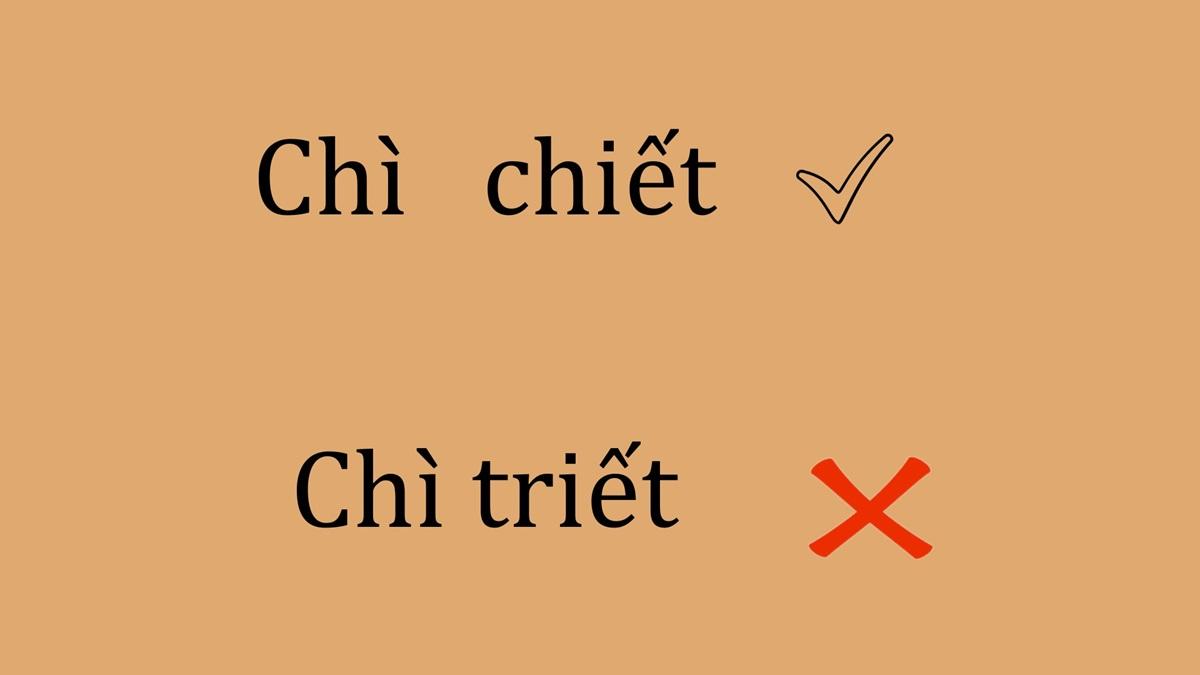 chì chiết hay chì triết