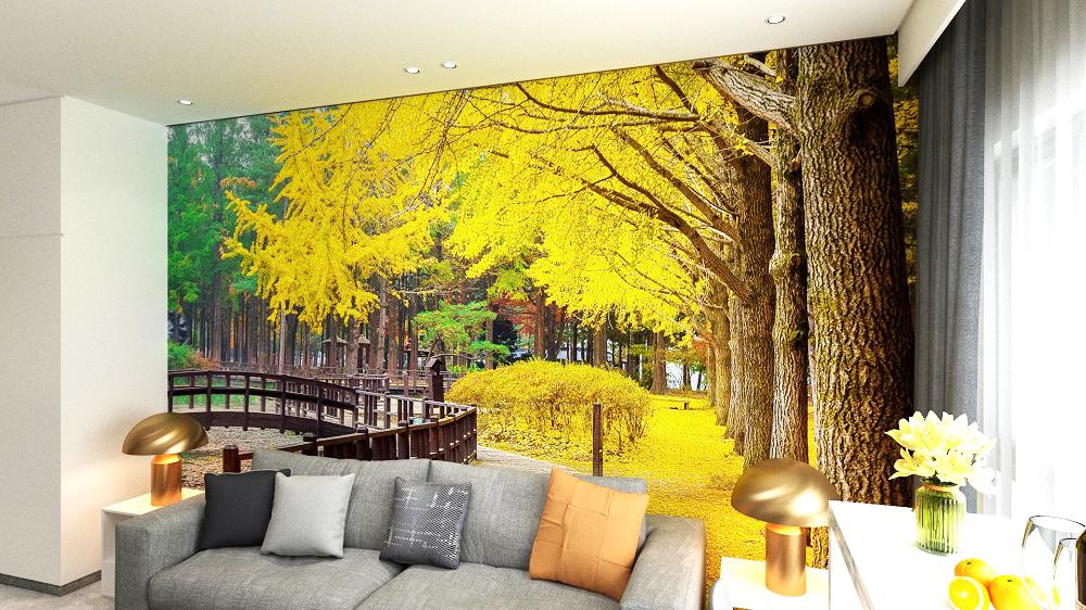 Tranh dán tường phong cảnh thiên nhiên đẹp, sống động