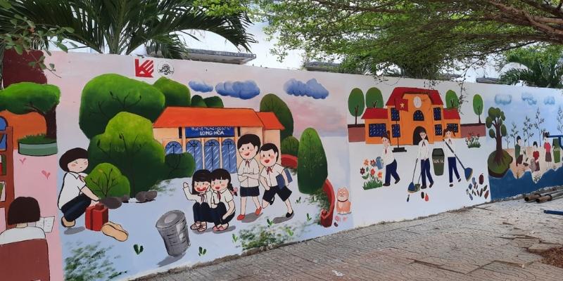 TOP +27 Công trình vẽ tranh tường trường THCS đẹp & Chi phí 2025
