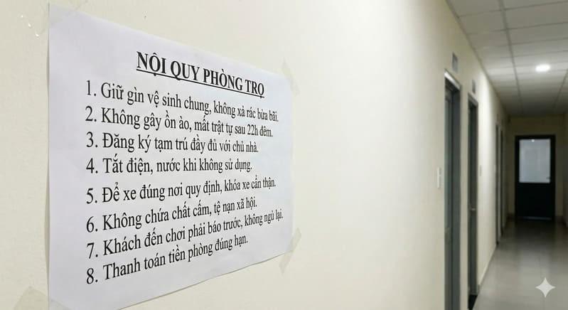 Mẫu Nội Quy Phòng Trọ/Nhà Trọ Mới Nhất [Tải File Word/PDF Chuẩn]