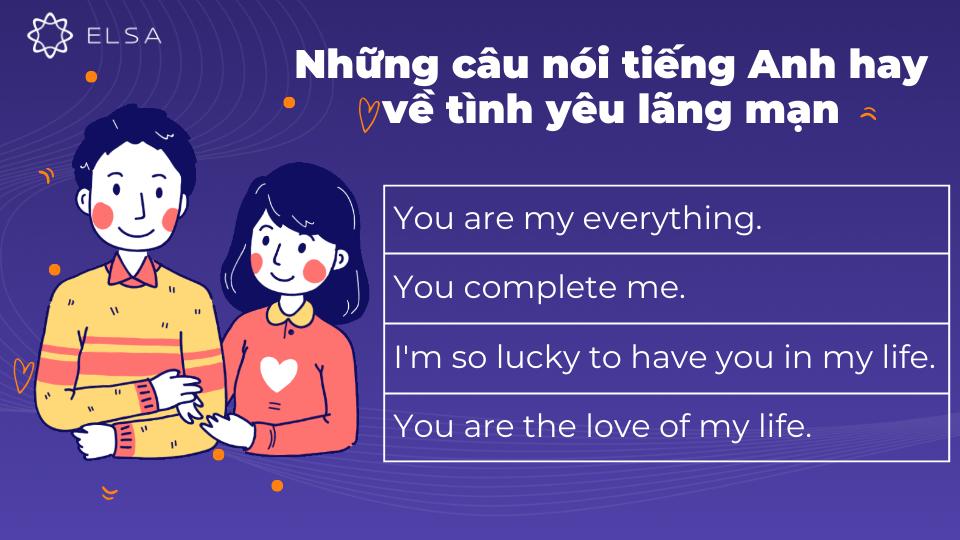 TOP những câu nói tiếng Anh hay về tình yêu ngắn gọn, sâu sắc
