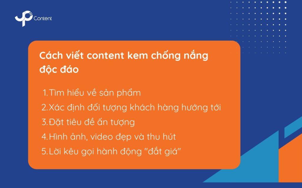 Content kem chống nắng: cách viết và mẫu bài quảng cáo thu hút