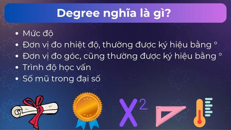 Degree đi với giới từ gì? Cách dùng và bài tập vận dụng