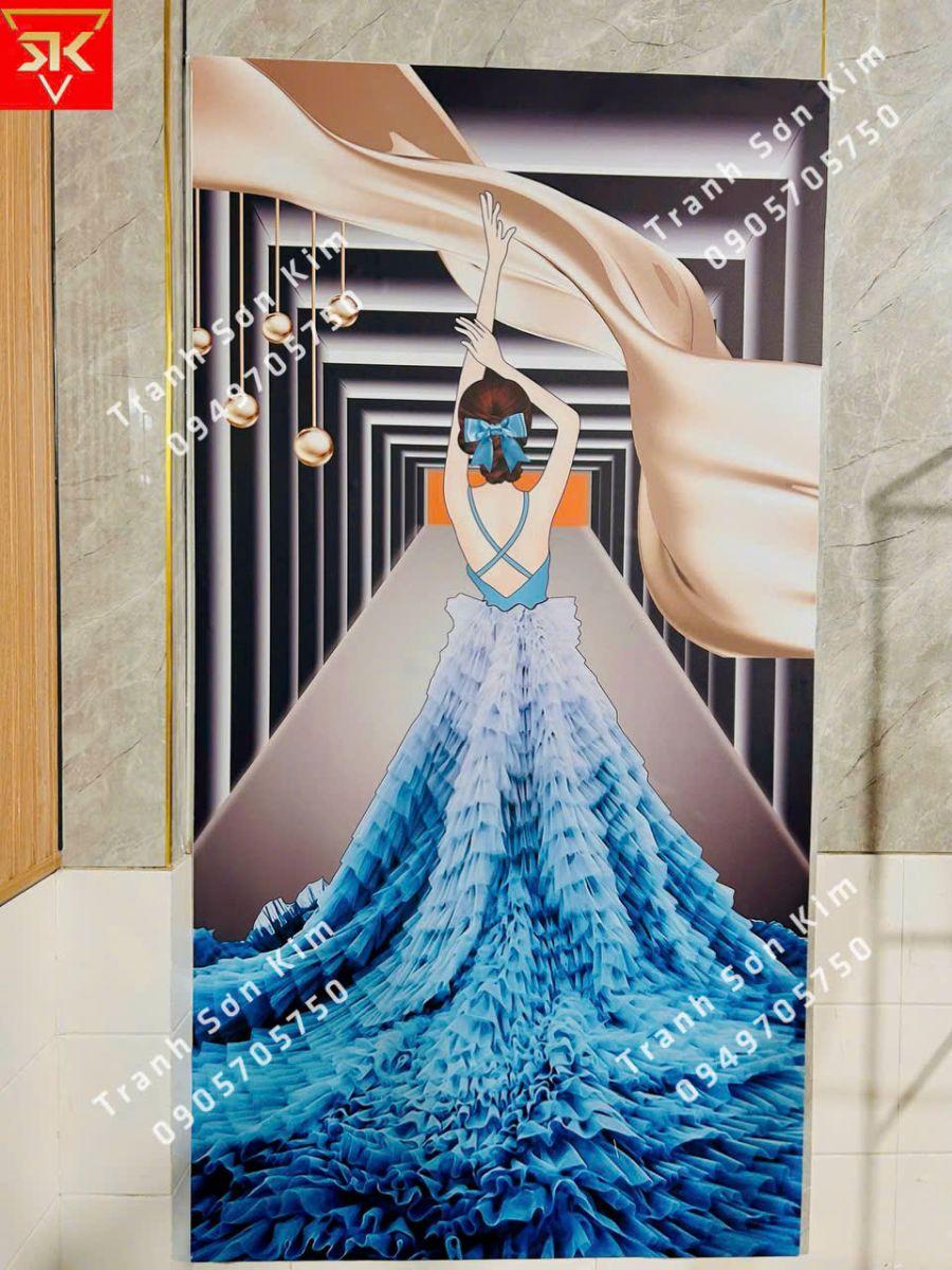 Tranh Dán Tường Trừu Tượng Hiện Đại, Độc Đáo, Thiết Kế Tinh Tế