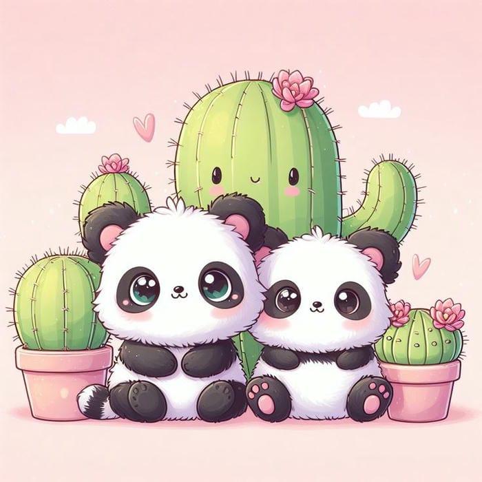 Ảnh gấu trúc cute chibi đáng yêu như thiên thần