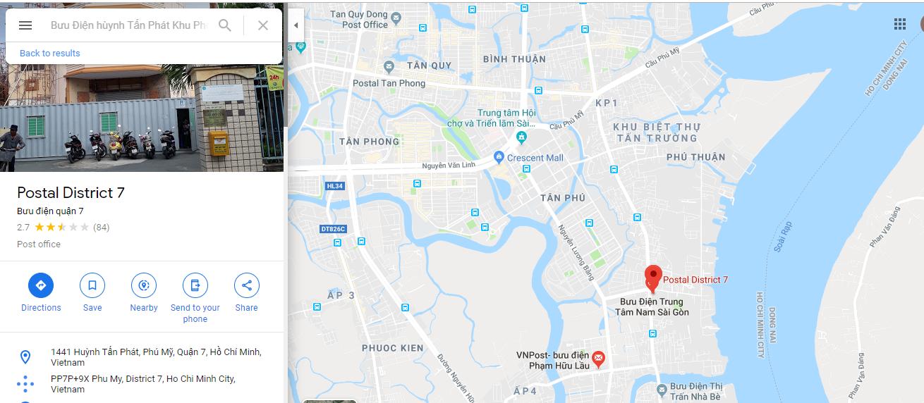 Hệ thống bưu điện quận 7 hiện đại với nhiều tiện ích